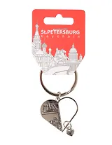Брелок сердце с сердечком СПб. Мосты