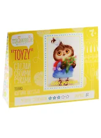 Набор Toyzy Сова-ученица (TZ-P035) (А4) (Техника Картина шерстью) (7+) (MySweeBe) (Hand made) (Сделай своими руками)