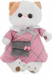 Мягкая игрушка Ли-Ли в розовом платье с серой сумочкой (24 см) (LK24-007)