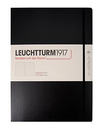 Книга для записей A4+, 120 листов в точку "Master ", твердая обложка, черный, Leuchtturm1917