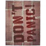 Книга для записей А5 80л лин. "Don't panic" интегр.переплет, ламинация soft-touch