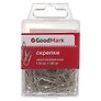 Скрепки никелированные треугольные, GoodMark, 28 мм, 100 штук