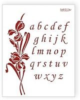 Трафарет пластиковый многоразовый Алфавит латинский проп. (20х25) (А-004)