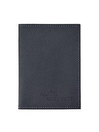 Обложка, для автодокументов, кожзаменитель, черная