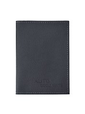 Обложка для автодокументов, чёрная, кожзам, Lezar