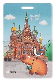 Чехол для карточек вертикальный СПб Любимый Петербург Фото на память Спас на Крови (ДК2025-487)