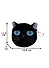 Косметичка-кошелек Кот черный (10см) (текстиль) - 1