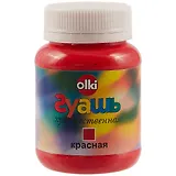 Гуашевая красная краска olki, 100 мл