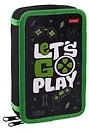 Пенал 2 отделения "Let's go play" 19*11 см