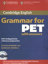 Cambridge Grammar for PET Book with answers and Audio CD