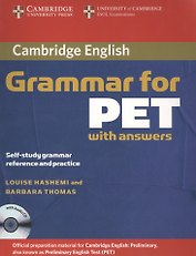 Cambridge Grammar for PET Book with answers and Audio CD