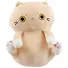 Мягкая игрушка  Кот сидит бежевый (35 см) - 0