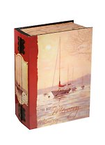 Шкатулка-книга с замком МДФ Яхта (19,5*14,7*6,3) (40156)