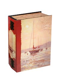 Шкатулка-книга с замком МДФ Яхта (19,5*14,7*6,3) (40156)