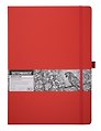 Скетчбук 21*29.7 80л "Sketchmarker" красный, 140г/м2, слоновая кость, тв.обл