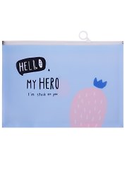 Папка на молнии А4 с расширением "My Hero"