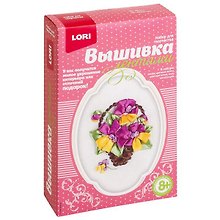 Набор для творчества LORI Вышивка лентами Виолы