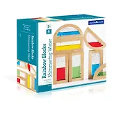 Сортер  Набор Guidecraft  Rainbow Blocks  - Shimmering Water Радужные блоки - мерцающая вода. 8 деталей, G3013