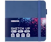 Скетчбук 140*140 80л "SKETCH UP. Северный" белый офсет 100г/м2, тв.подложка