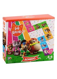 Домино «44 котенка» 28 деталей, Vladi Toys