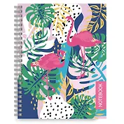 Записная книжка А6 120л кл. пласт.обл., евроспираль, разделители, бел.офсет 70г/м2, ассорти, инд.уп.