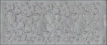 Контурные наклейки Листья и цветы (190801) (лист) (серебро) (10х23см)