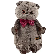 Игрушка мягкая Budi Basa, Басик в галстуке-бабочке в пайетках (В1) 30см Ks30-095
