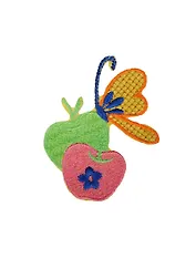 Термонаклейка Наливные яблочки с бабочкой (629054) (8х8см) (упаковка)