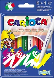 Фломастеры 10цв "CARIOCA  MAGIC" к/к, подвес, Universal