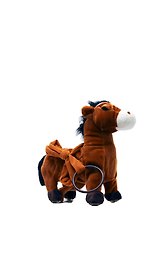 Игрушка мягкая Лошадка на поводке (ходит и поет) (упаковка)