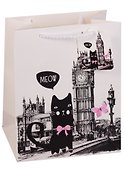 Пакет подарочный бумажный А5 "Cat traveller", детский - 1