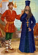 Паззл Сказка о Попе и работнике его Балде. 35 элементов (21х29,5 см)