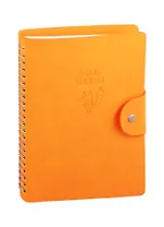 Ежедневник недат. А5 96л Foxy оранжевый, иск.кожа, интегр.перепелет, блинт.тиснение, ляссе
