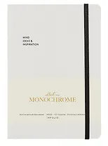 Ежедневник недат. А5 96л "Monochrome" белый, тв.переплет, резинка, тонир.блок, шелкограф., ляссе