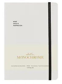 Ежедневник недатированный «Monochrome» А5, белый, 96 листов, экокожа, InFolio