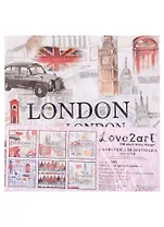 Салфетки для декупажа (ассорти) "Города Европы", 6 шт