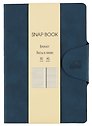 Книга для записей. А5 80л лин. "Snap book. No 6" иск.кожа, тв.переплет, магн. клапан, термотеснение, ляссе, инд. уп.