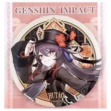 Значок Genshin Impact Liyue Harbour Character Can Badge Hutao