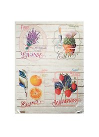 Рисовая бумага для декупажа Craft Premier Необычный сад (CP00317) (А3) (25г/м) (упаковка)