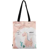 Сумка-шоппер Динозаврик цветная, текстиль 40см.*32см.