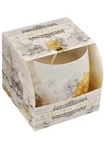 Ароматизированная свеча в стакане (80*75) Снежные мечты