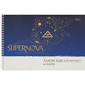 Альбом для рисования «Supernova» Hatber А4, 40 листов, спираль, в ассортименте - 2