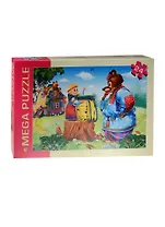 Мегапазл Маша и Медведь (П24-0627) (24 элемента) (320х480) (Рыжий кот) (3+) (коробка)