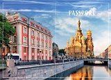 Обложка для паспорта СПб Храм Спаса на Крови (фото) (ПВХ бокс) (ОП2021-276)