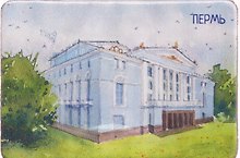 Магнит картон Оперный театр (Пермь) (МК/171/007)