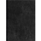 Книга для записей А5 96л кл. "Classic" черная, иск.кожа, поролон, тонир.бумага, ляссе, Listoff