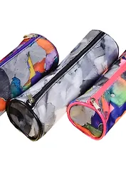 Пенал-тубус "Акварель", ткань, ассорти, Black Ant