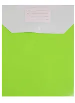 Папка-конверт А4 на кнопке вертикальная, 2отд., ассорти