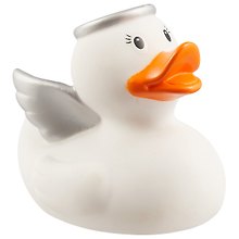 Игрушка для ванной, уточка резиновая FUNNY DUCKS "Уточка ангел" (1824)