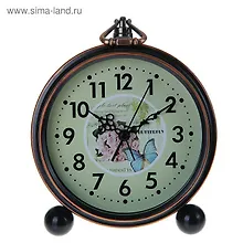 Будильник Бабочки и розы (16х13,5) (1136747)